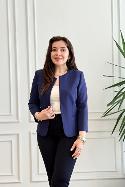 Yağmur Butik Μπλέιζερ με διακοσμητικό γιακά και λεπτομέρεια τσέπης