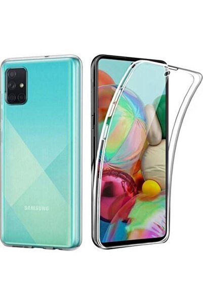 PiyasaSepeti Samsung Galaxy A71 Çift Taraflı Silikon Kılıf Şeffaf