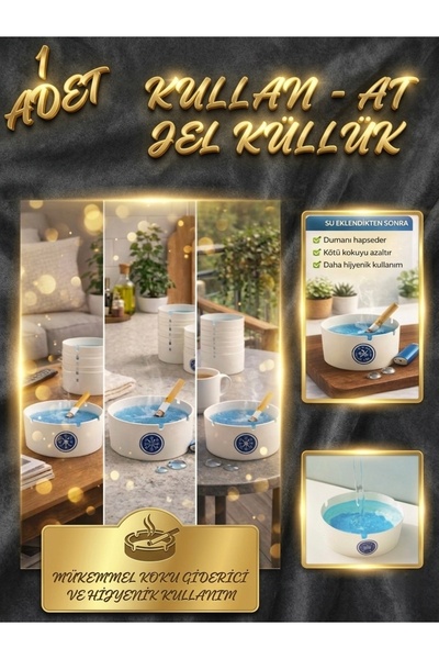 Keskon Τασάκι με τζελ που ενεργοποιείται με νερό |   Απορροφητής στάχτης και ...