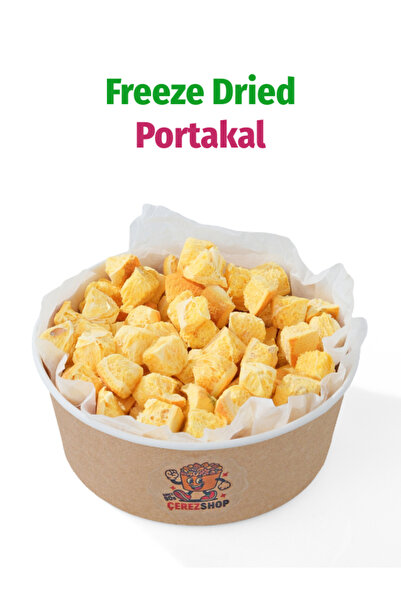 ÇITLAT ÇEREZ SHOP Freeze Dried Portakal Dondurularak Kurutulmuş Küp Dilim 140 Gr