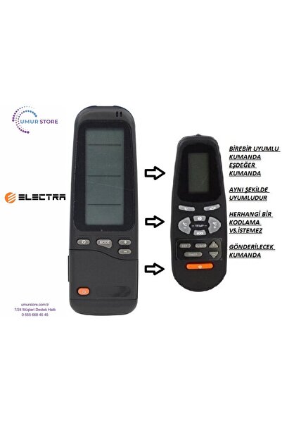 Genel Markalar Electra RC-4 HL Uyumlu Klima Kumandası