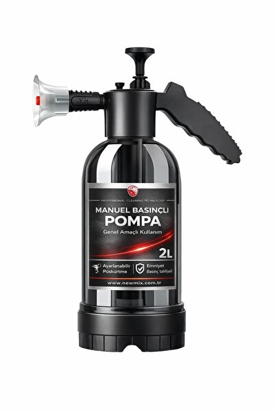 NEWMİX Araç Yıkama Aparatı 2L Köpük Püskürtücü El Pompası