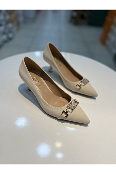 Alphus Κομψά γυναικεία παπούτσια με κοντό λεπτό τακούνι Vollex