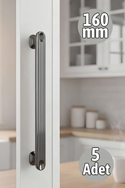 Badem10 Lüx Özen Μεταλλική Καπνιστή Λαβή Συρταριού 160 χιλ. Σετ 5 Τεμαχίων Μο...