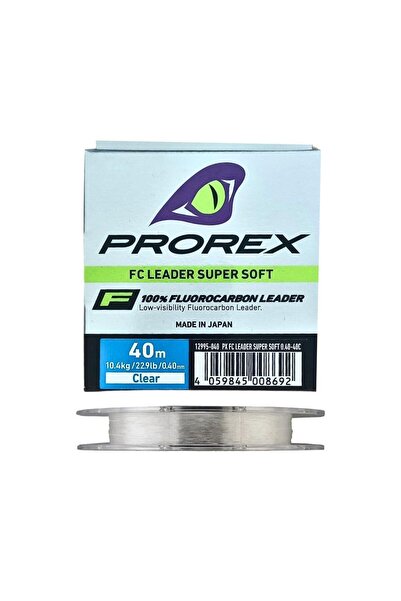 daiwa Prorex 0.40mm 40m FC Leader Super Soft %100 Fluorocarbon Misina