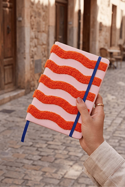 Daks Plush Wave Design Gift Notepad & Agenda A5 - 80 Sheets - Lined
