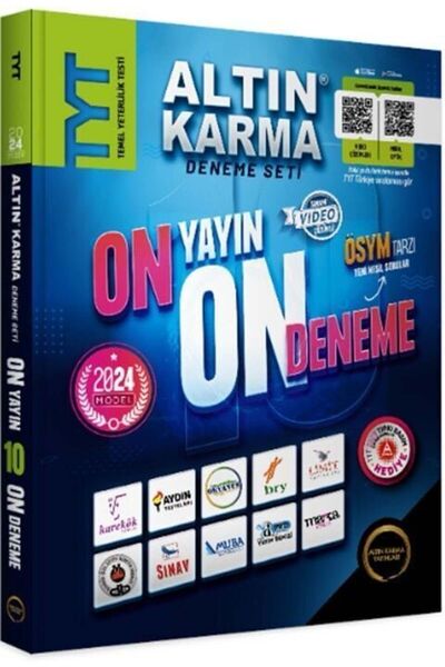 Genel Markalar 2024 TYT 10 DENEME SETİ (10 FARKLI YAYIN 10 FARKLI DENEME )