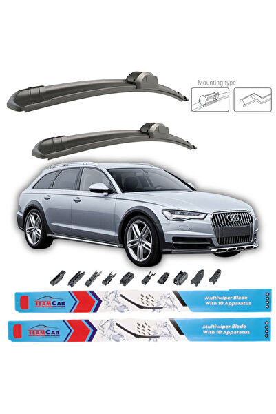 TEAMCAR Υαλοκαθαριστήρες Audi A6 (Allroad 4GH) 2014-2018 Εμπρός Επίπεδα Σετ