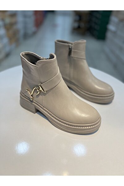 Alphus Επίπεδες γυναικείες μπότες με μεταλλική πόρπη Hco