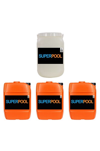 4-Piece Pool Maintenance Chemical Set of 90 25 KG