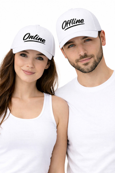 ZERAMİNE Διαδικτυακά και Απευθείας Κεντημένα Καπέλα για Ζευγάρια