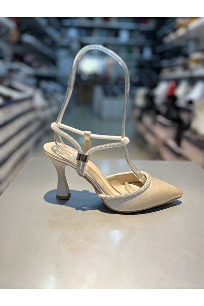 Alphus Παπούτσια με τακούνι Şah Saten Stone