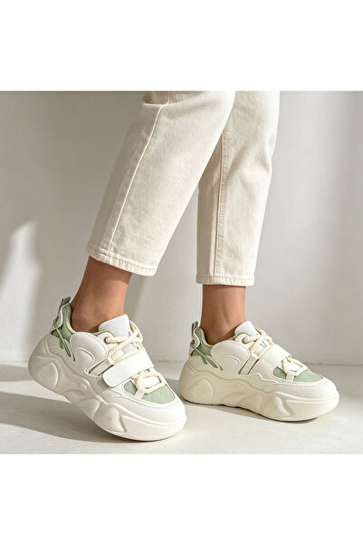 Tmall Pantofi sport pentru femei, din piele ecologică, D1334, verde