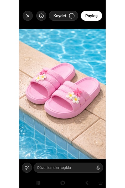 SPOR AYAKKABI MARKET Παιδικές πλαστικές παντόφλες eva για κορίτσια, για πισίν...