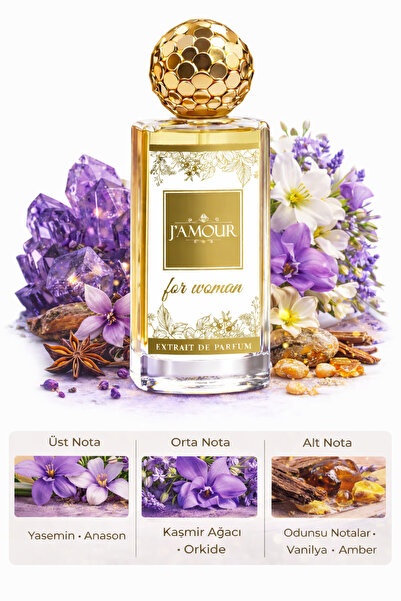 J'AMOUR EAU DE PARFUME W327 Allen Kadın Parfümü 50 ml Amber & Yasemin Notalı ...