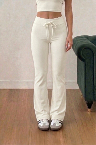 fablair Παντελόνι με μαλακή υφή Modal, ψηλόμεσο, ελαστικό, με φαρδιά μπατζάκια