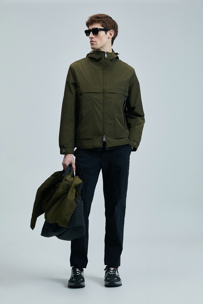 Lufian Ανδρικό παντελόνι beach jogger Regular Fit μαύρο