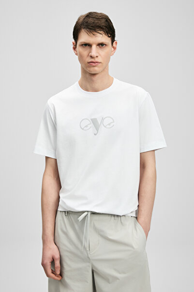 Lufian Larry Μοντέρνο Γραφικό T-Shirt σε ανοιχτό λευκό