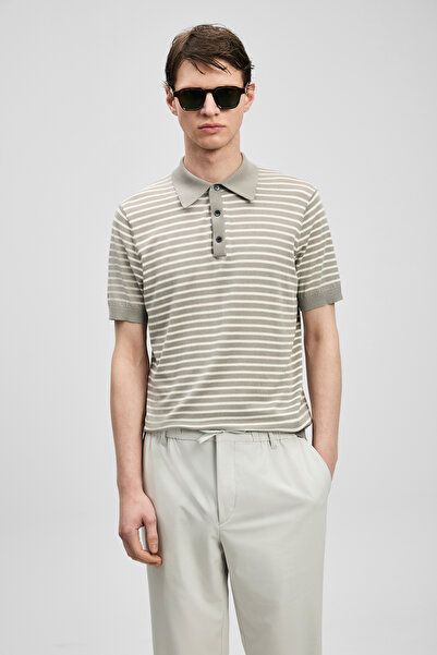 Lufian Pulover Marco pentru bărbați, bumbac piese, gri