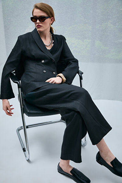 Lufian Γυναικείο παντελόνι Sılvıa μαύρο