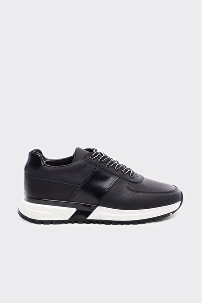 derinet Bağcıklı Hakiki Deri Erkek Sneaker