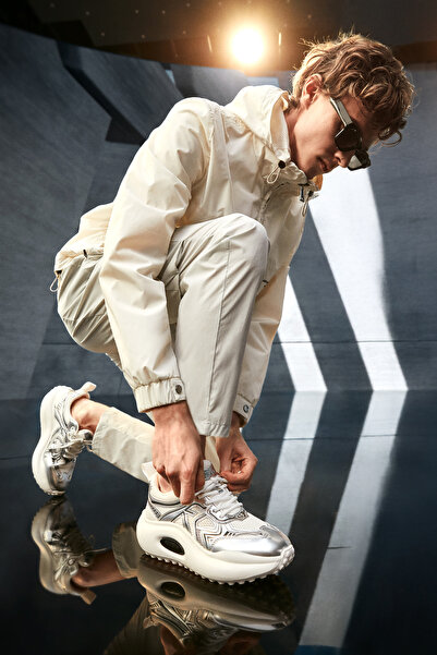 Lufian Ανδρικά δερμάτινα παπούτσια sneaker Alfred σε λευκό χρώμα