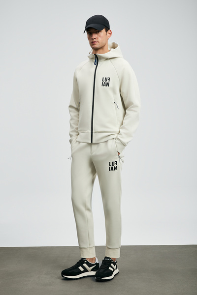 Lufian Ανδρικό παντελόνι Mata σε λευκό χρώμα