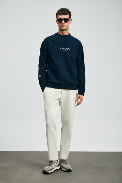 Lufian Σκούρο ανδρικό φούτερ σε μπλε ναυτικό