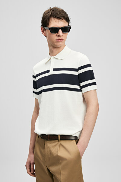 Lufian Brando Men's Modal Mixed Sweater Off-White