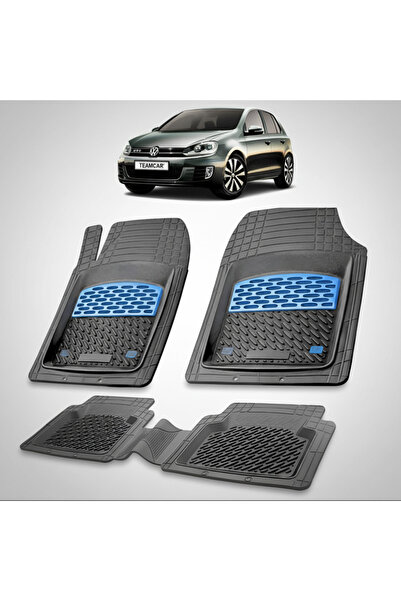 TEAMCAR Volkswagen Golf 6 TEAMCAR® Blue Car Floor Mats