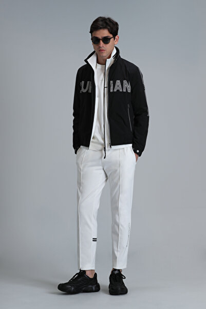 Lufian Ανδρικό αθλητικό παντελόνι Mode σε λευκό χρώμα