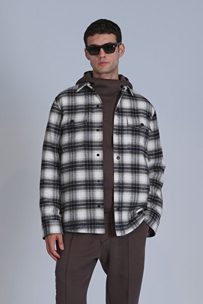 Lufian Ανδρικό Slim Fit Fresher πουκάμισο - Καφέ