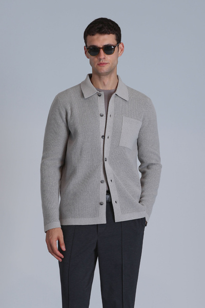 Lufian Ανδρική Ζακέτα Mink - Solıd