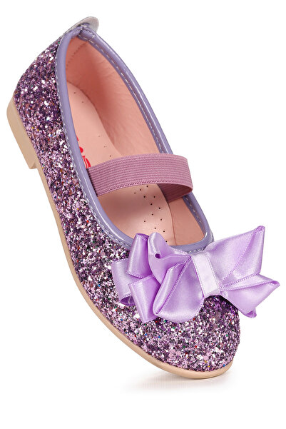 Kiko Kids Παπούτσια μπαλαρίνας Panı Broken Glass Bow Elastic Girls Ballerina