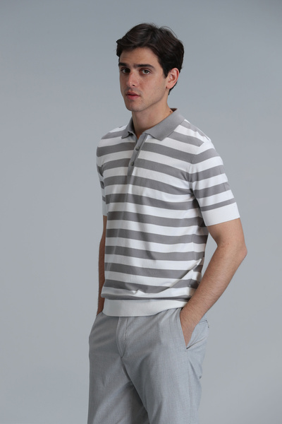 Lufian Ανδρικό πουλόβερ Terra σε γκρι