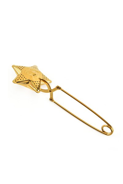 Mahmood Tea Ceylon Pekoe Bulk Tea 800 Gr and Star Design Gold Stainless Steel Tea Strainer