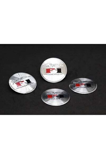 OTOCİRİT Jant Göbek Arma İthal Metal Sticker F1 Racing Dizayn