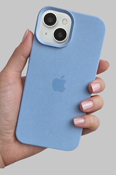 ProNorth IPhone 15 Uyumlu Kılıf Logolu Lansman Soft Yumuşak Içi Kadife Siliko...