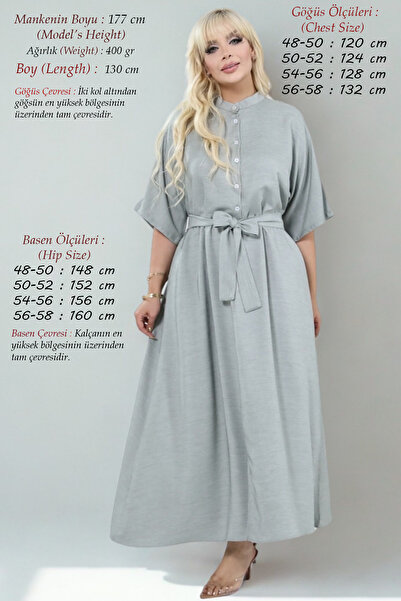 Laden Φόρεμα plus size - Πράσινο - Μακρύ