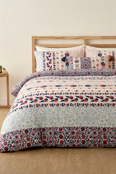 LaLiva Anadolu Rüyası Διπλό Σετ Κλινοσκεπασμάτων - Με Ελαστικό Σεντόνι - Βαμβ...