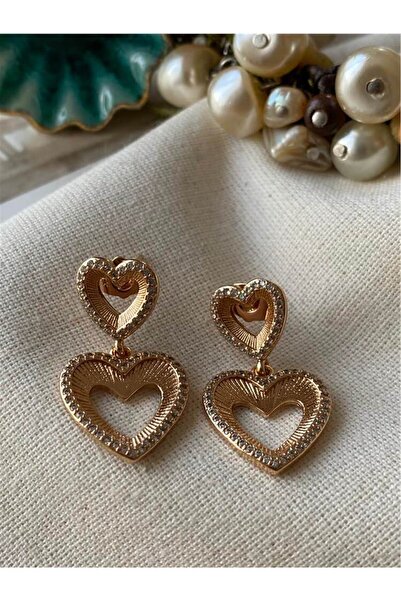Haziran Accessory, Xuping Heart Dangle Earrings