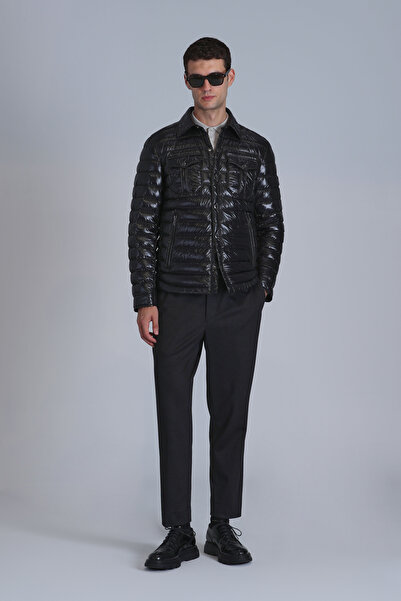 Lufian Ανδρικό Slim Fit Μαύρο Αθλητικό Παντελόνι Chino - Clos