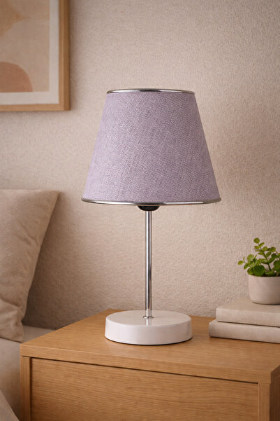 Abralight Stil Masa Lambası Abajur Gri AX32