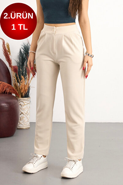 BİKELİFE Γυναικείο ψηλόμεσο παντελόνι λύκρα με στενή γραμμή