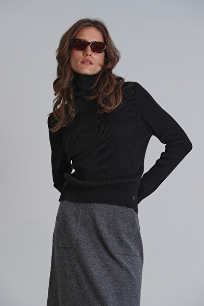 Lufian Μαύρο γυναικείο πουλόβερ Gale