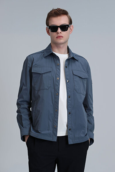 Lufian Ανδρικό παλτό Terry Anthracite