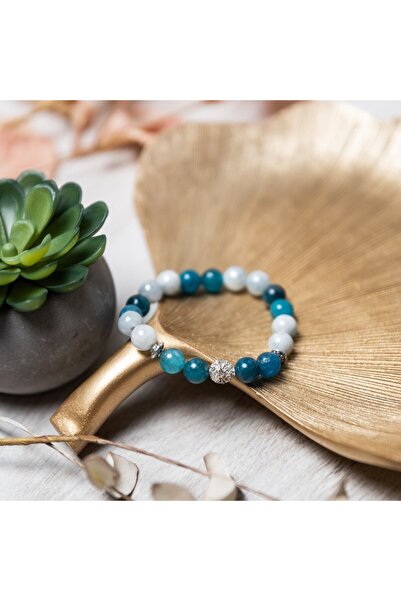 Ezera Anabela, βραχιόλι από ημιπολύτιμες πέτρες από ηλεκτρολυτικά επιμεταλλωμ...