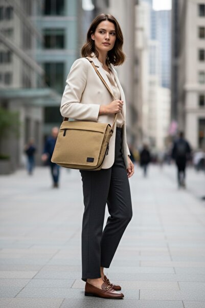 QUB CLUB Τσάντα δρόμου από καμβά αδιάβροχη τσάντα ταχυδρόμου Business School