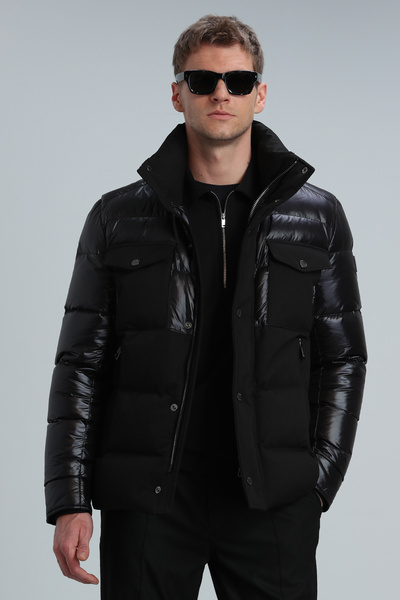 Lufian Black Genius Goose Feather Men's Coat