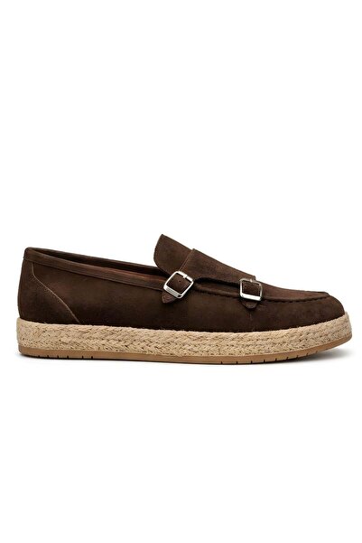 Ahmed Hamdi Bey Setra Brown Suede Men's Leather Shoes